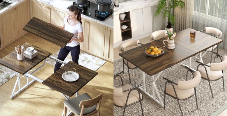 MORE GUESTS, SAME SPACE: EXTENDABLE TABLE