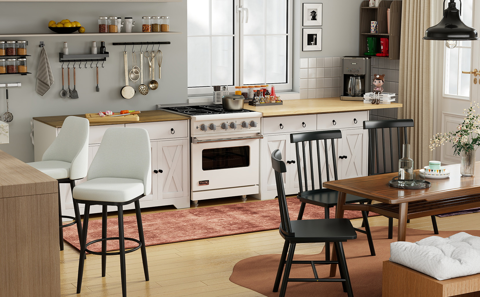 Stylish Kitchen & Dining with Practical Storage