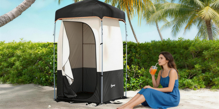 Portable 2-Room Shower Shelter