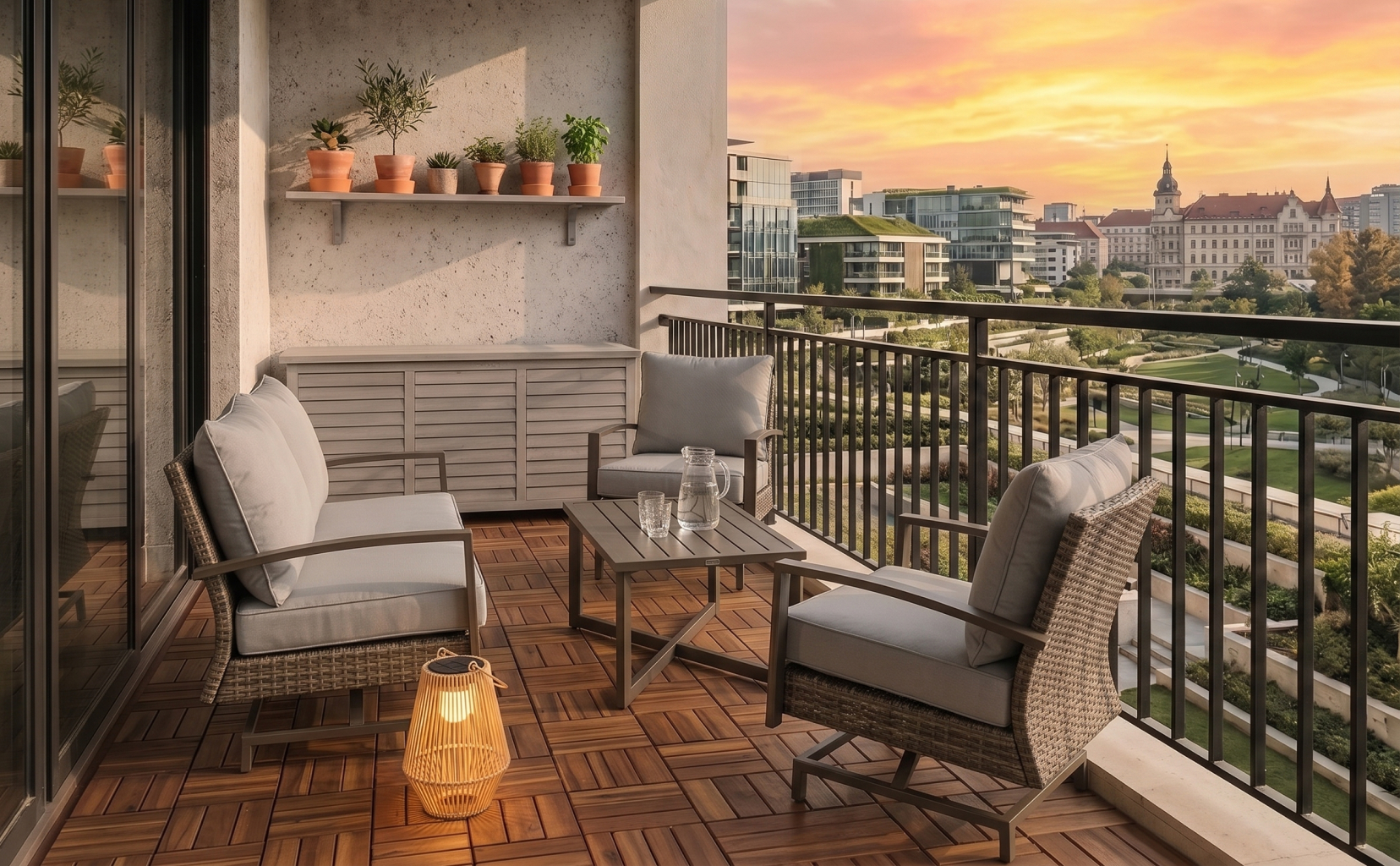 Small Balcony, Refined Comfort