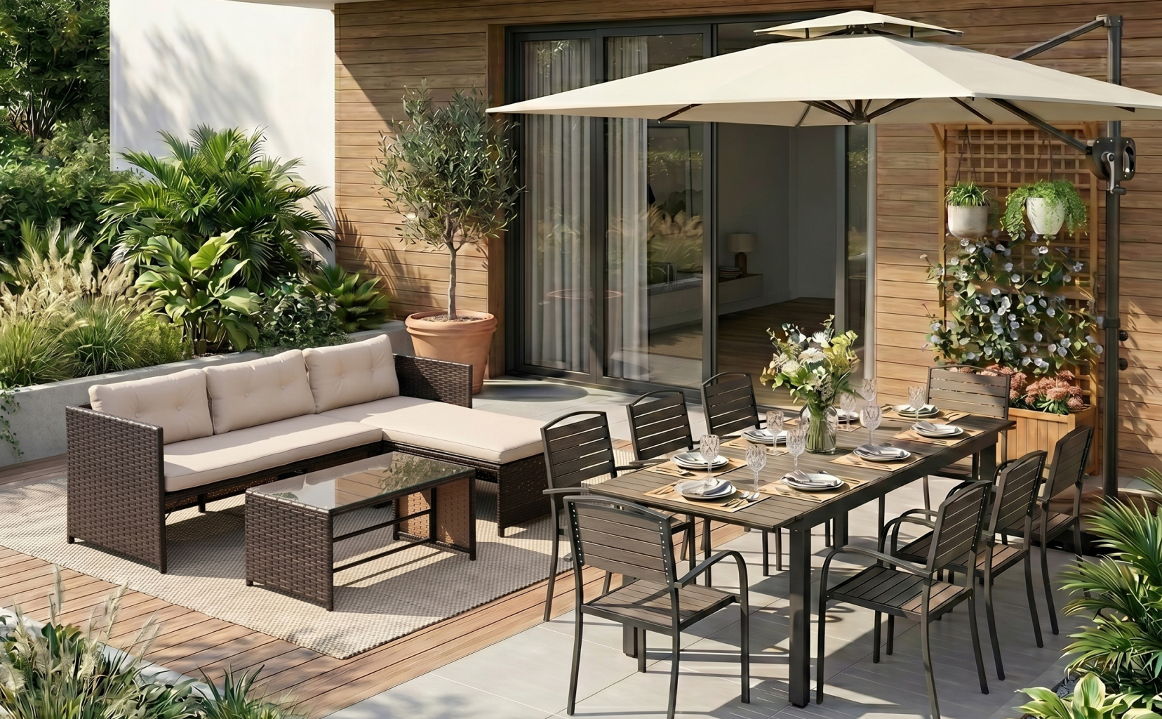 Garden Comfort with Dining Space