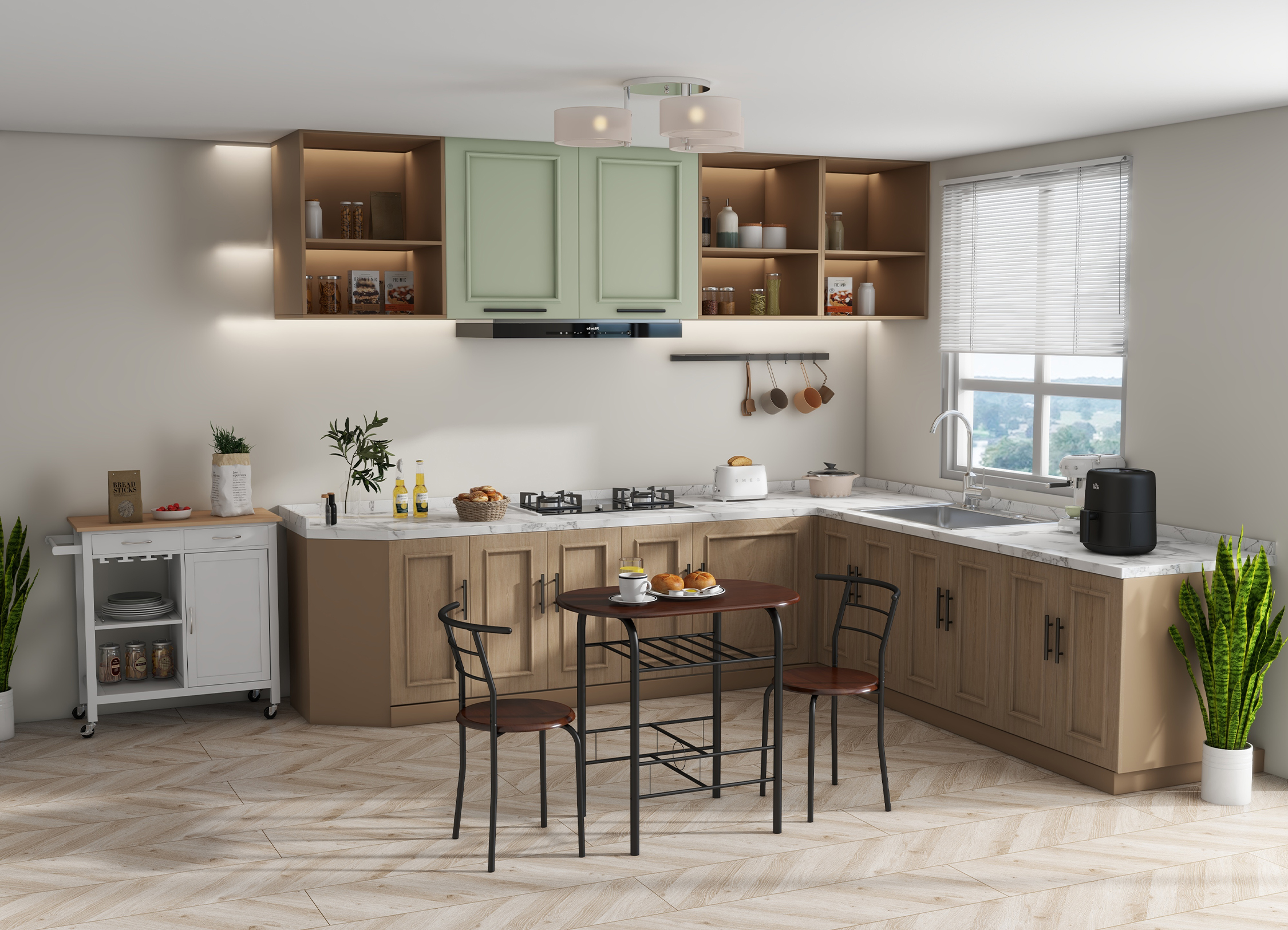 Bring the Cozy Cabin Aesthetic to Your Kitchen