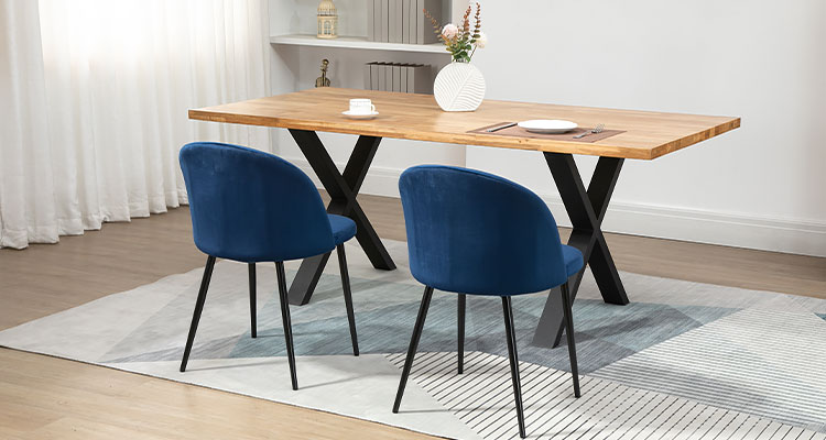 HOMCOM Set of 2 Modern Dining Chairs