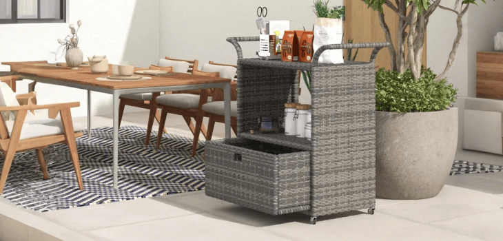 Wicker Storage Cabinets
