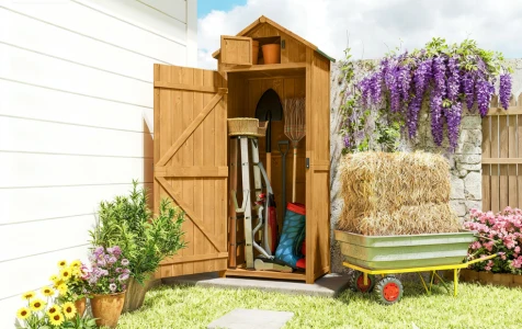 2.5 × 1.75 FT WOODEN SHED