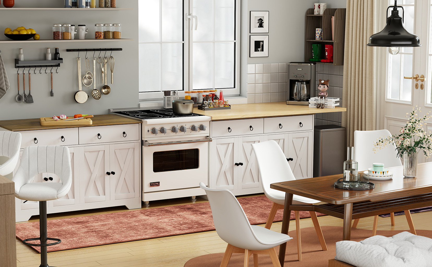 Stylish Kitchen & Dining with Practical Storage