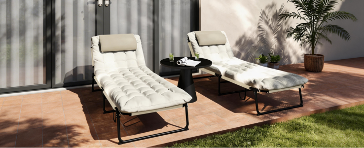 Adjustable Padded Lounger