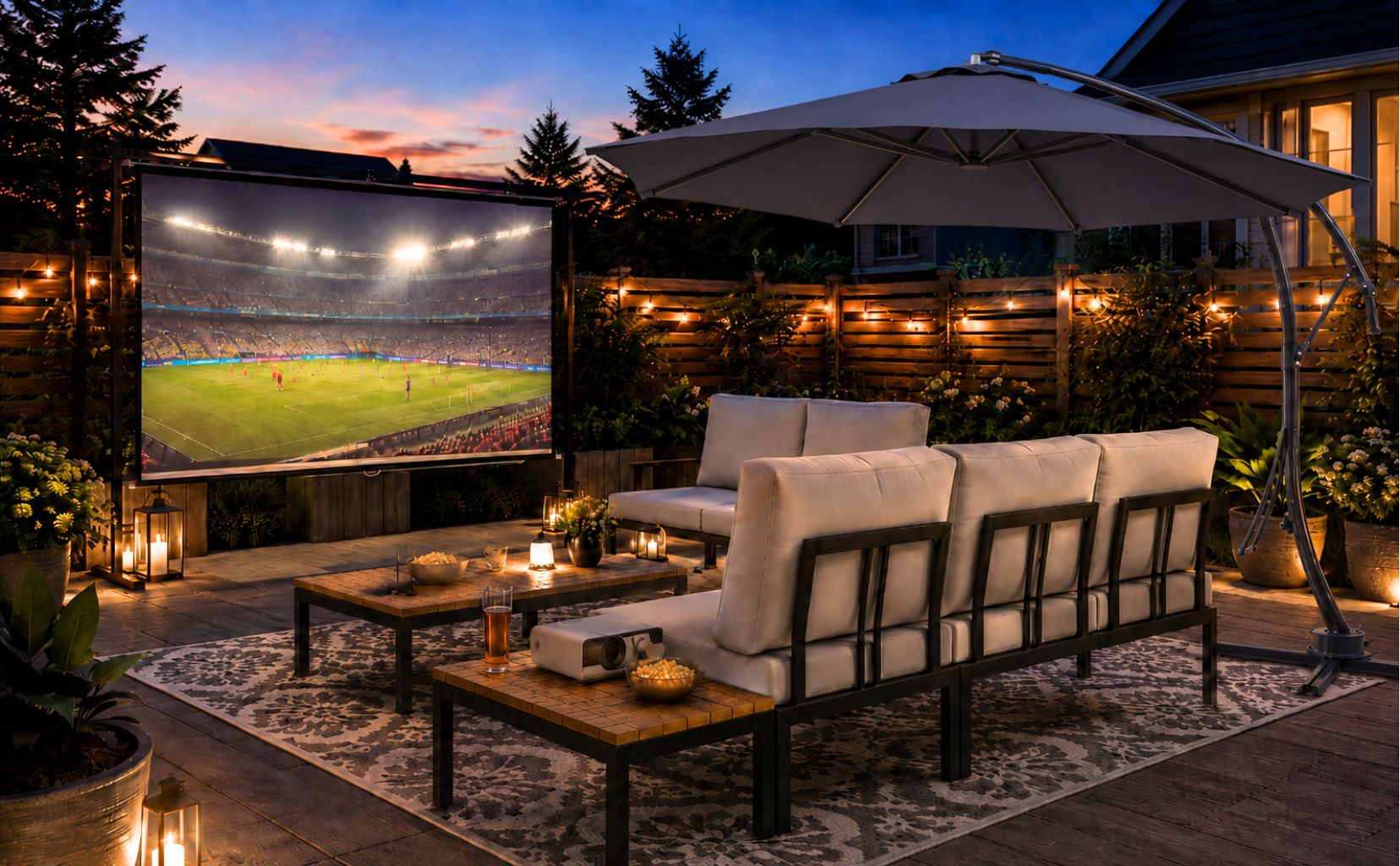 Rooftop Lounge Watch Party