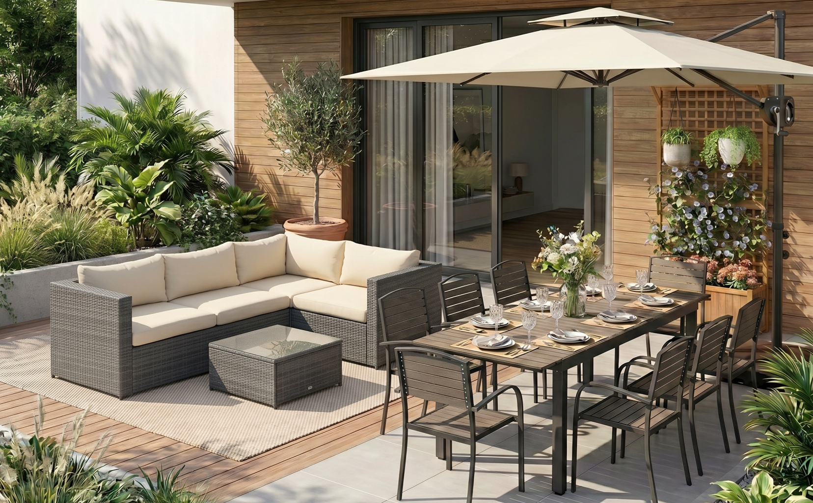 Garden Comfort with Dining Space