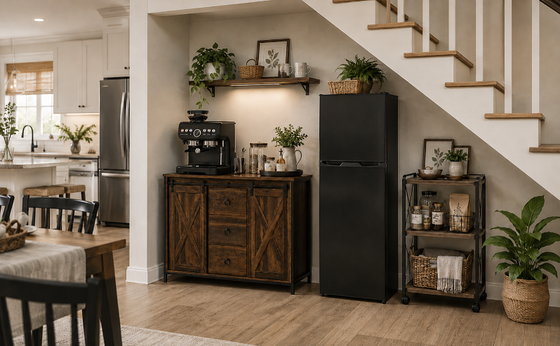 A Smarter Under-Stair Coffee Nook