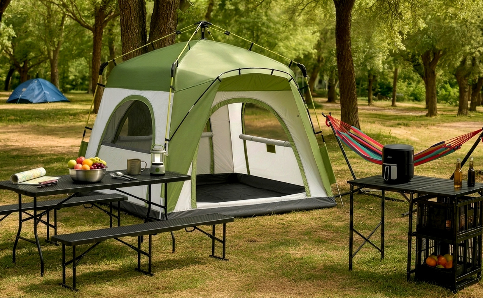 A Campsite Set for Real Comfort