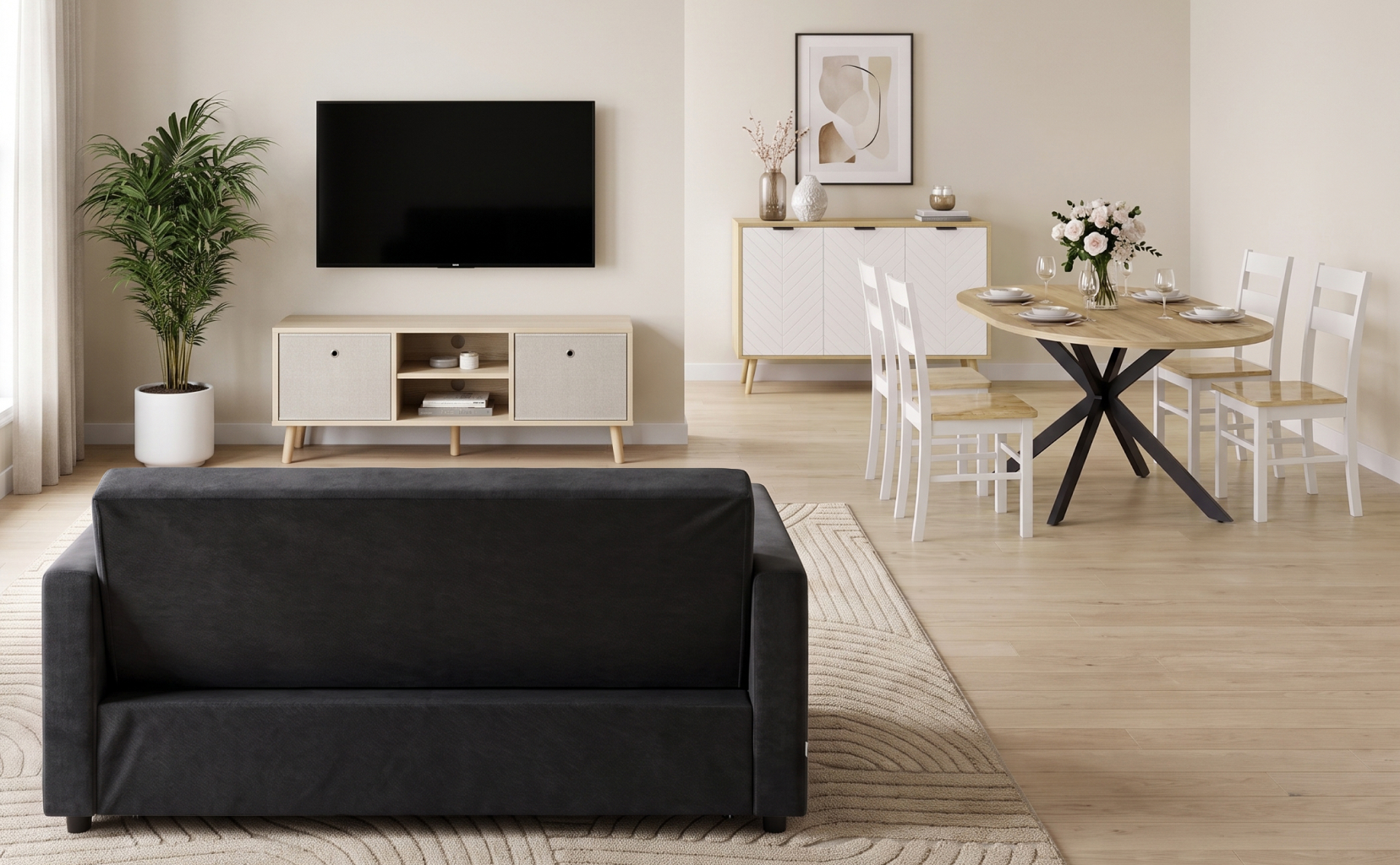 Spacious and modern living room