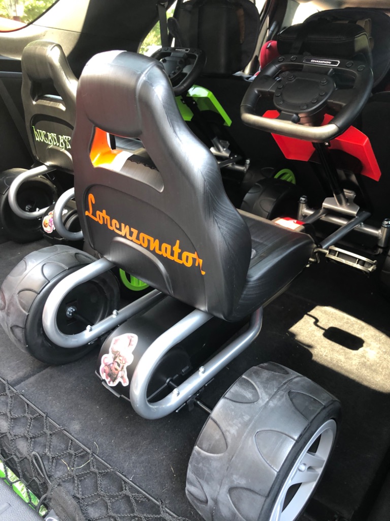 Aosom Pedal Go Karting Cart Car Kart Toy for Toddler Children Boys and Girls Red Aosom