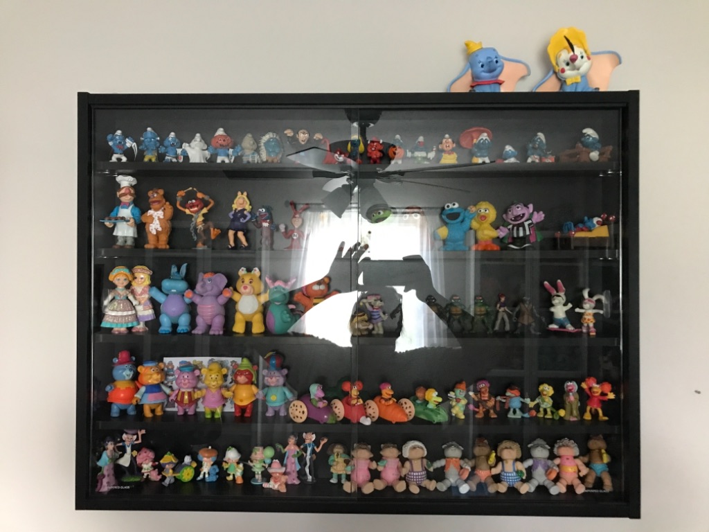 5storey Wall Shelf Display w/2 Glass Doors and 4