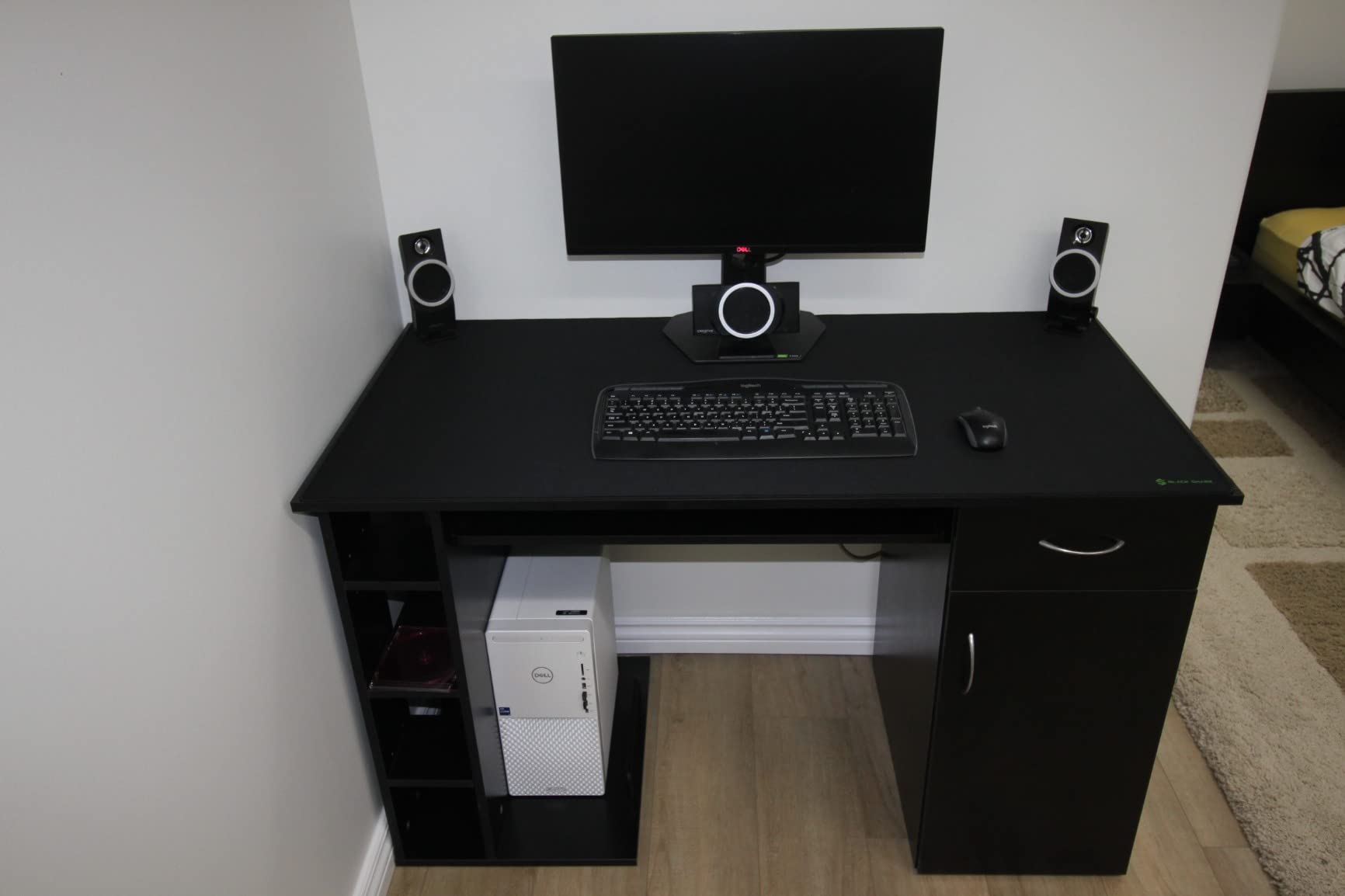 47.25" Computer Desk with Keyboard Tray, CPU Stand, Writing Desk