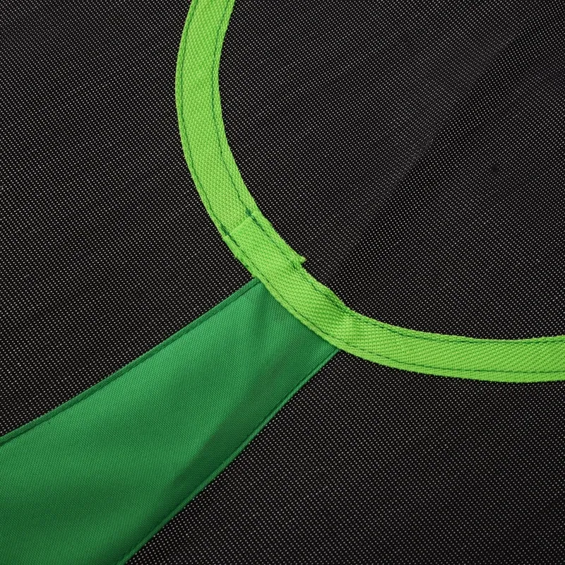 HOMCOM 40" Kids Saucer Tree Swing Round Outdoor Swing with Straps Attaches to Trees or Existing Swing Kids Fabric Sets Backyard Playground, Green