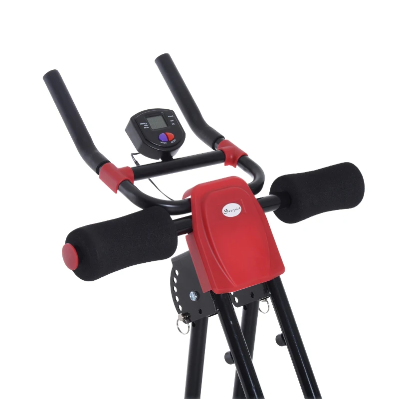 Soozier Ab Crunch Trainer Core Workout Exercise Adjustable Foldable Black