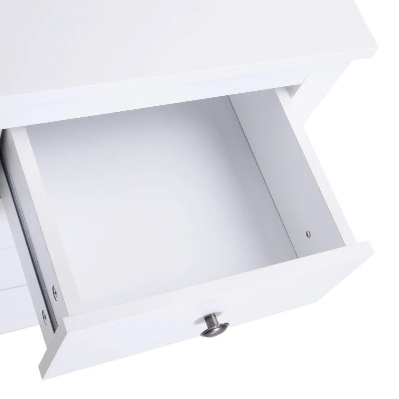 HOMCOM Storage Cabinet with Glide & Knob MDF