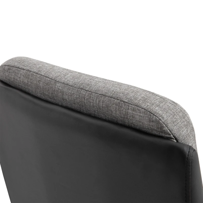 Vinsetto High Back Office Chair Computer Swivel Rolling Task Chair with Height Adjustable Comfortable with Armrests, Black/Deep Grey