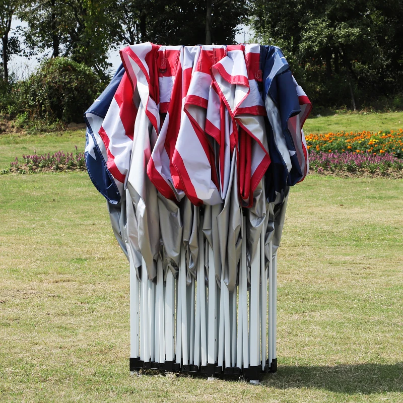 Outsunny 29' x 10' Pop Up Canopy Party Wedding Event Tent with Carrying Case - American Flag