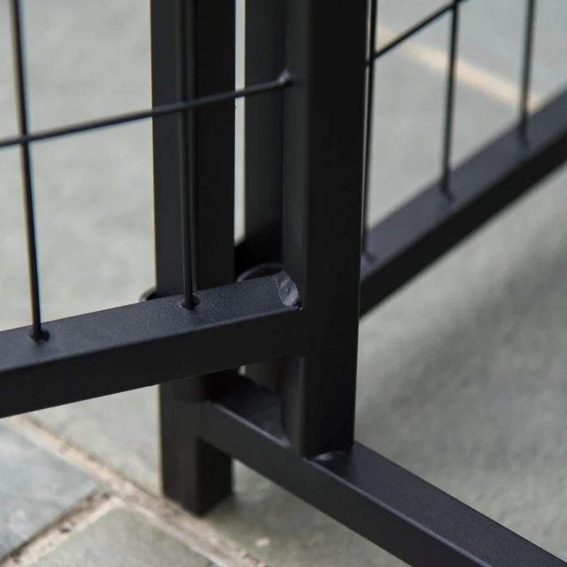 Pawhut 6' x 4' x 6' Large Outdoor Dog Kennel Galvanized Steel Fence with UV-Resistant Oxford Cloth Roof & Secure Lock