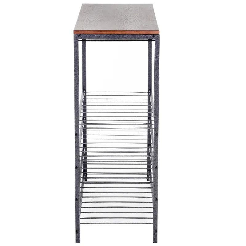 HOMCOM Industrial 40 Bottles Wine Rack w/ Stemware Storage Wood Free-standing Displayer