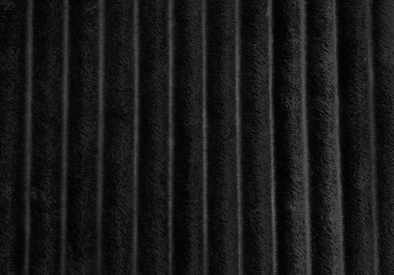 Monarch 60" x 50" Ultra Soft Ribbed Style Throw Blanket - Black