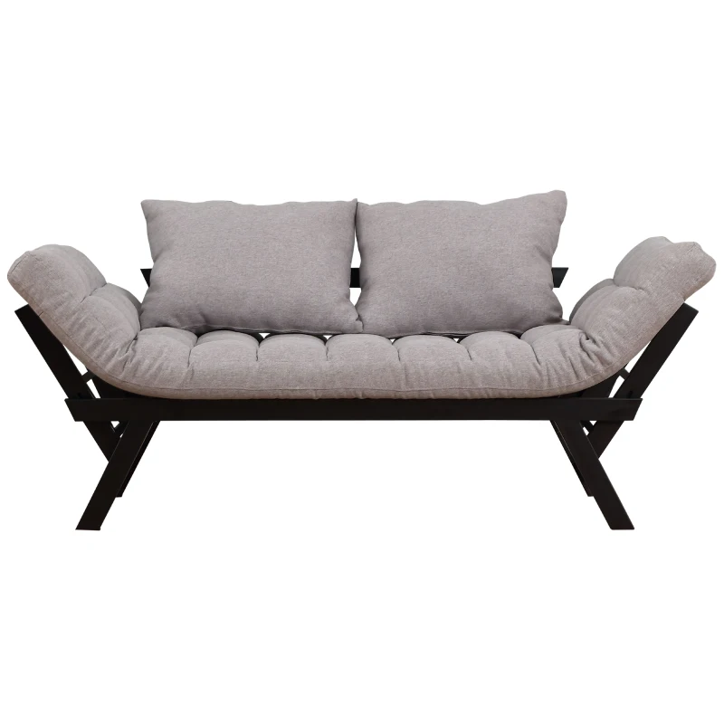 HOMCOM Sofa Bed Couch Chaise Lounger 3-in-1 3-Position