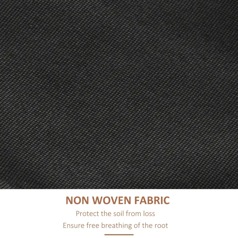 Outsunny Vertical Garden Planter, Wooden 4 Tier Planter Box, Self-Draining with Non-Woven Fabric for Outdoor Flowers, Vegetables and Herbs, Orange