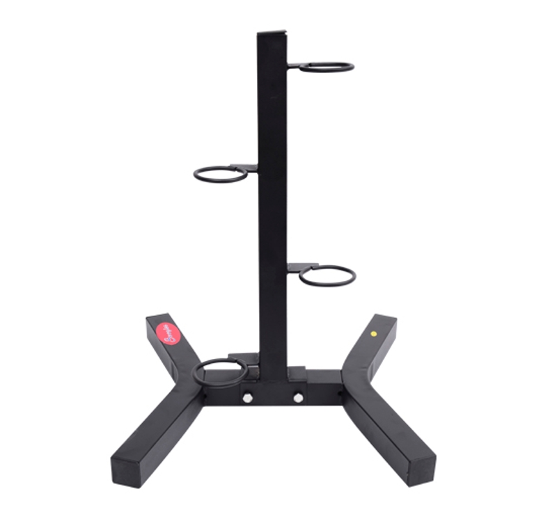 Soozier Freestanding Kettlebell Set Storage Rack Holder Display Tree Black