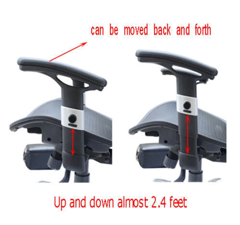 HomCom Mesh Ergonomic Home Office Desktop Computer Chair - Black