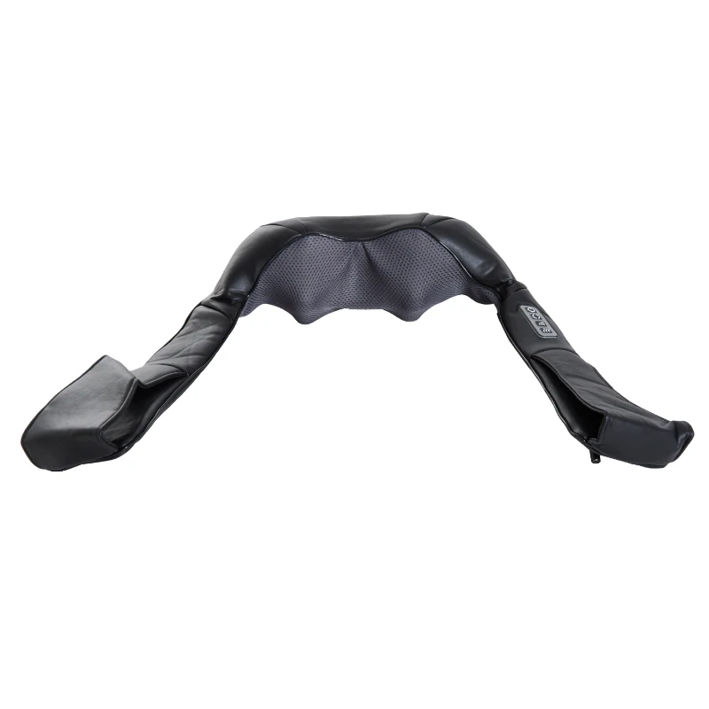 HOMCOM Neck and Shoulder Massager 8 Deep Kneading Shiatsu Massager Adjustable Intensity with Heat Black