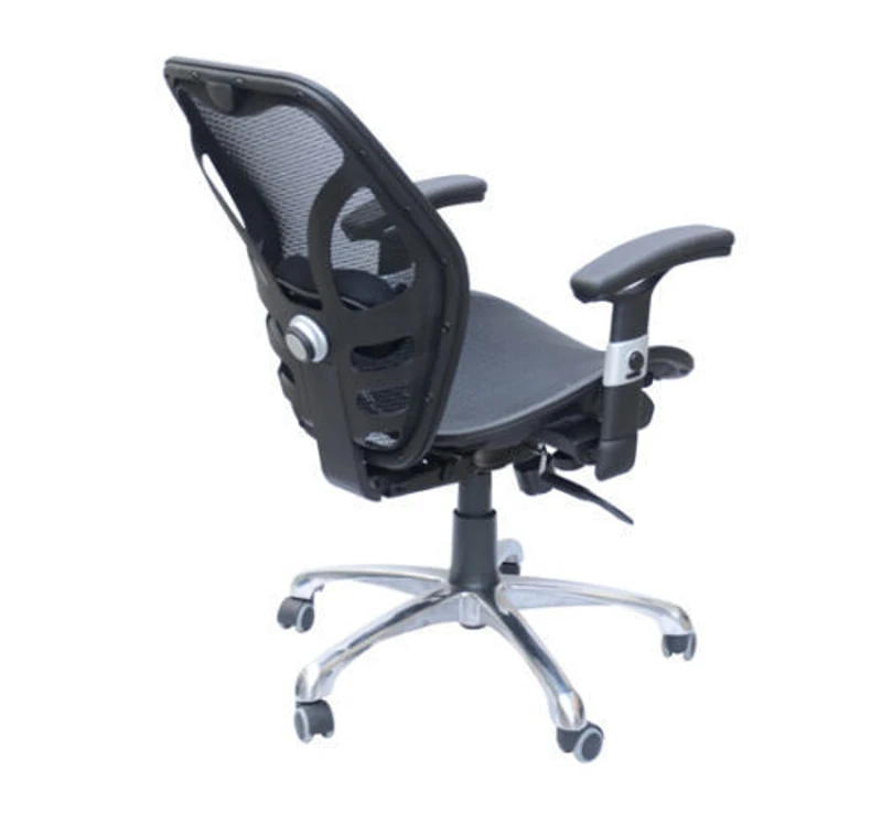 HomCom Mesh Ergonomic Home Office Desktop Computer Chair - Black