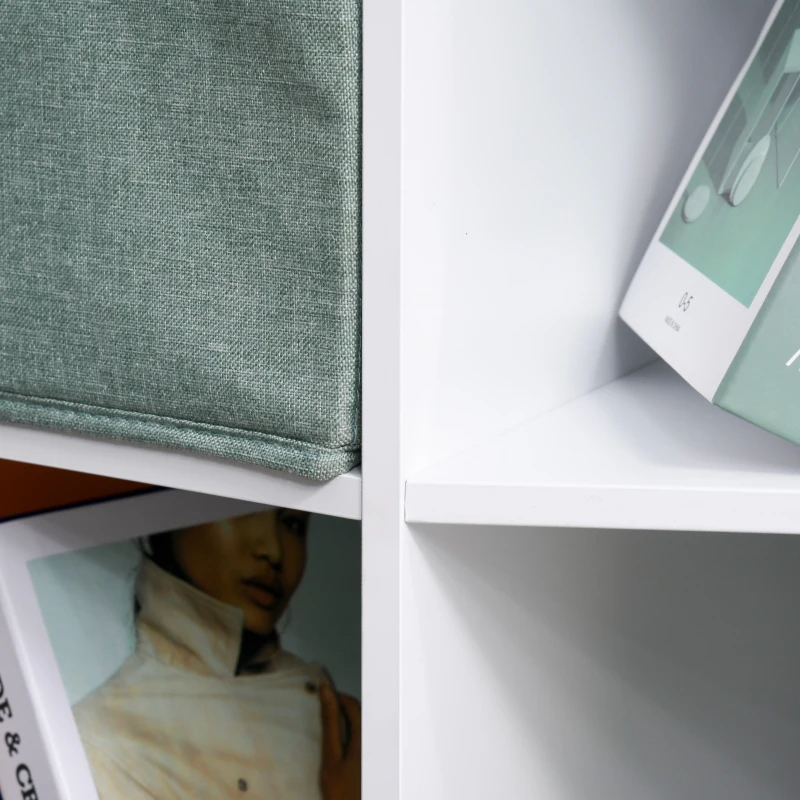 HOMCOM Corner Shelf Storage Cabinet Toy Box