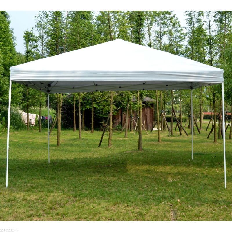 Outsunny 13x13 ft Large Pop Up Tent Outdoor Party Gazebo Patio Sun Shade Instant Canopy Shelter White
