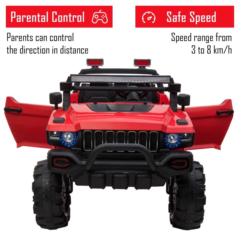 Aosom Ride-On Car for Kids  12V with Remote Parental Control Adjustable Speeds