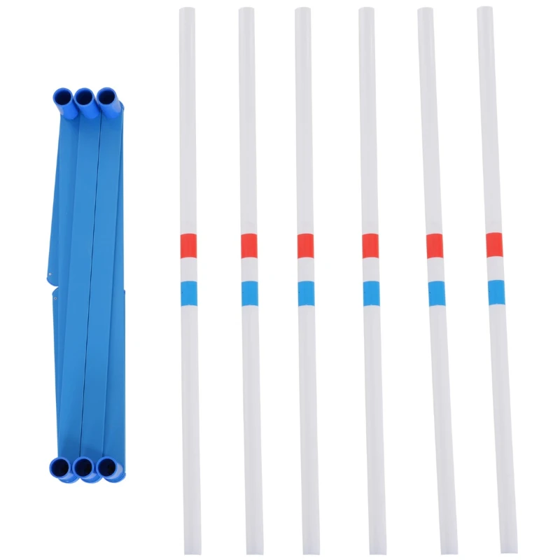 PawHut Dog Agility Equipment Dog Weave Pole Set Agility Starter Kit Pet Outdoor Exercise Training Set