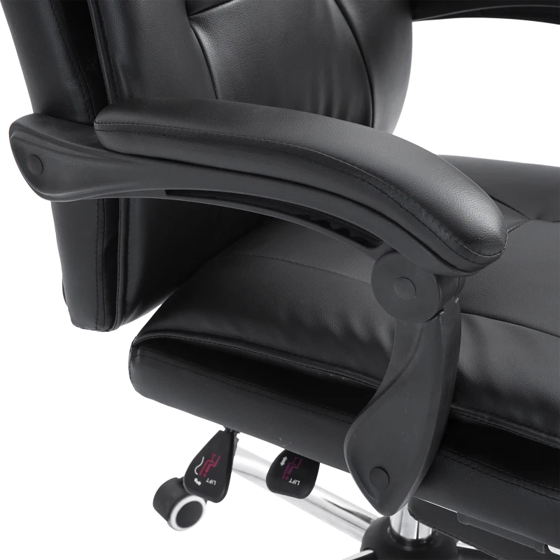 Vinsetto Ergonomic Office Chair with Footrest Black