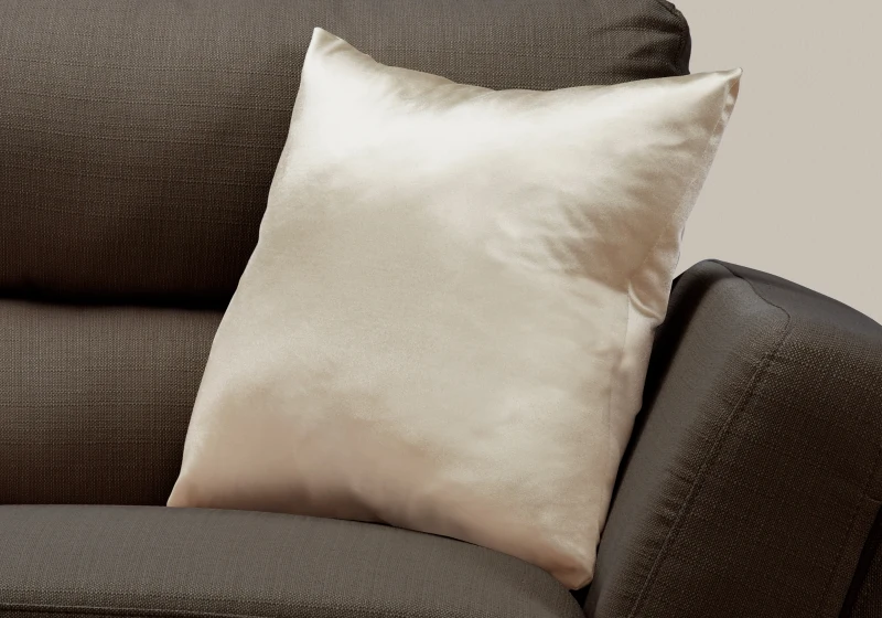 Monarch 18" x 18" Ultra Soft Satin Throw Pillow (1 pc) - Gold