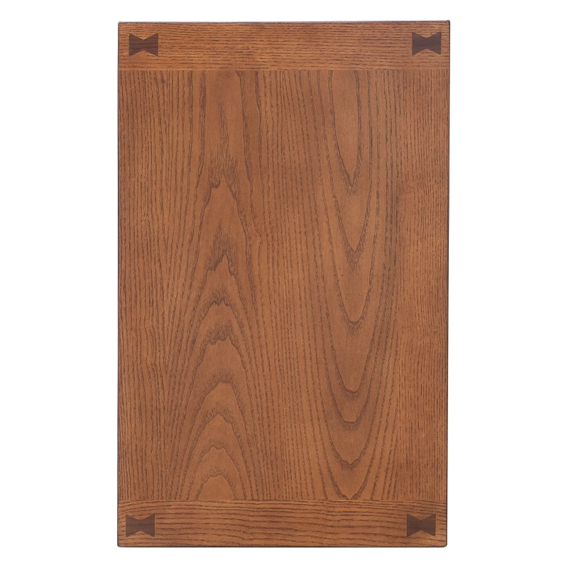 HomCom 24" Wooden Side Accent End Table with Drawer, Tray, and Storage Shelf