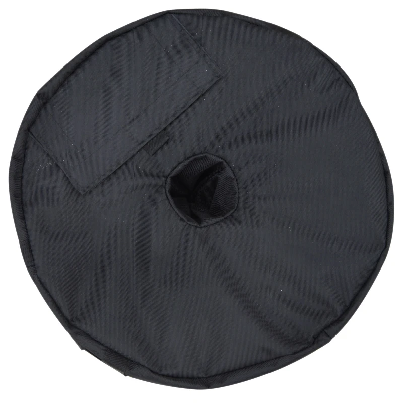 Outsunny 19" Round Patio Umbrella Base Weight Sand Bag Weather Resistant Garden Parasol Weight Base Stand Holder Weights  w/ Scoop Up 88lbs Black
