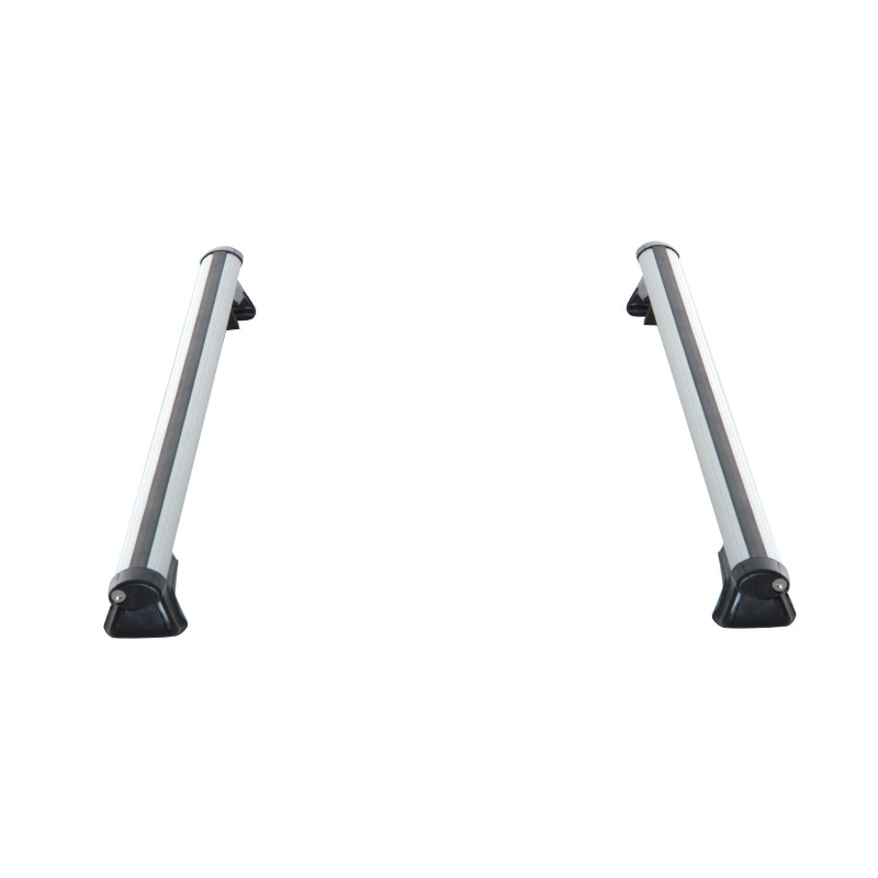 Outsunny Roof Top 2 PC Aluminum Cross Bars Lockable Adjustable Baggage Luggage Roof Rack, Silver (49")