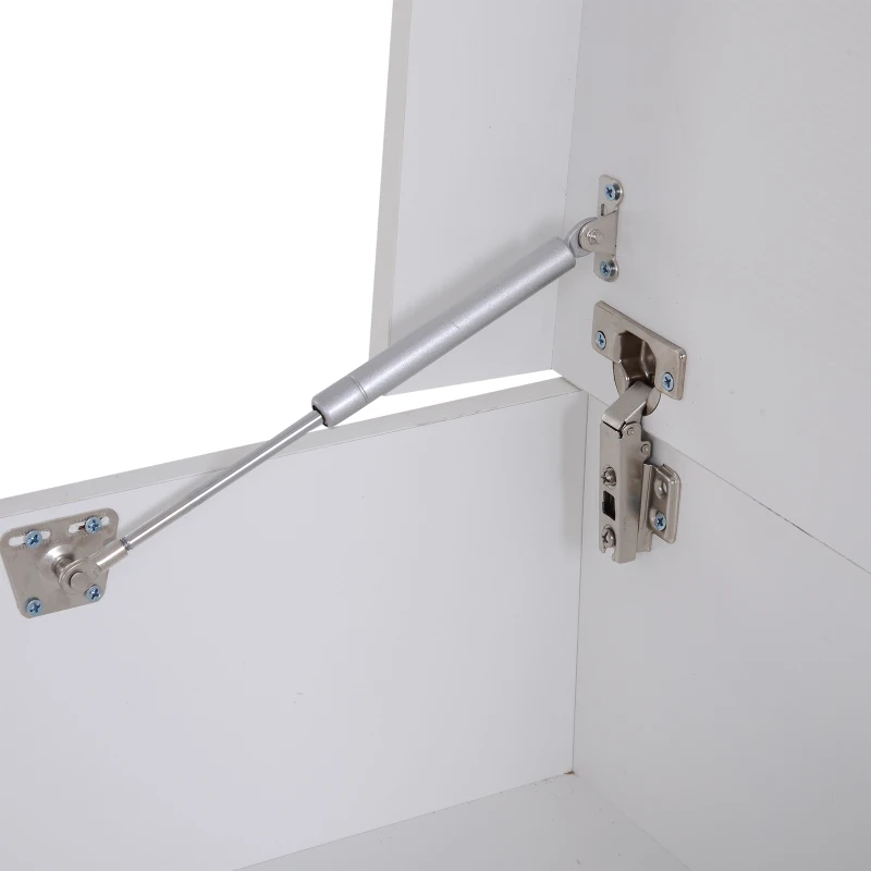 HOMCOM Ample Capacity Shoe Cabinet Box Bench w/ Drawers Particleboard White