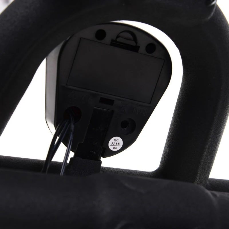 Soozier Stationary Exercise Bike with Deluxe Design Triangular Stand with Adjustable Resistance 28lbs Flywheel Phone Pad and Bottle Holder and LCD Monitor for Home Cardio Workout Fitness