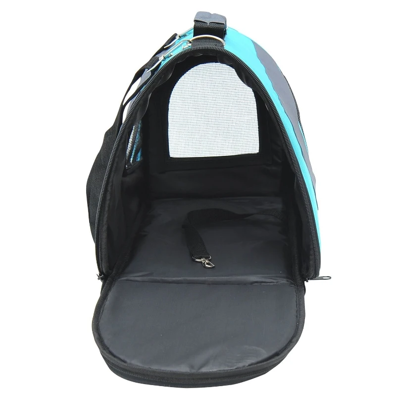 PawHut Airline Travel Carrier Pet Dog Cat Bag Mesh Crate Tote Transport Foldable
