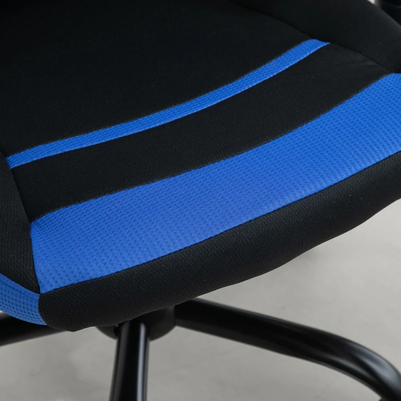 Vinsetto High Back Racing Style Gaming Office Chair Home Computer Task Chair with Armrest, Seat on Wheels, Tilt,  Blue