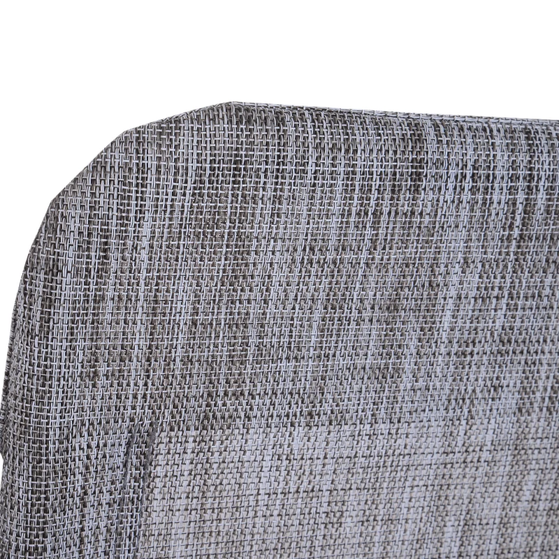 Armless Texteline Chair Garden Deck Lounge Dining Seat Set of 2