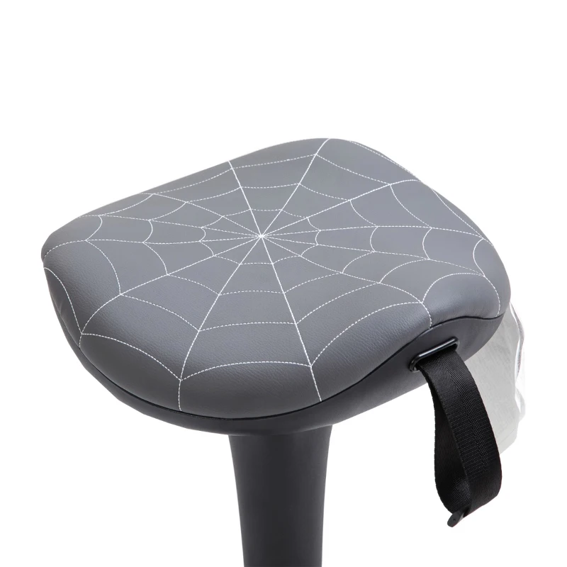 Vinsetto Lift Wobble Stool Standing Chair with 360° Swivel, Tilting Balance Chair with Adjustable Height and Saddle Seat for Active Learning Sitting, Grey