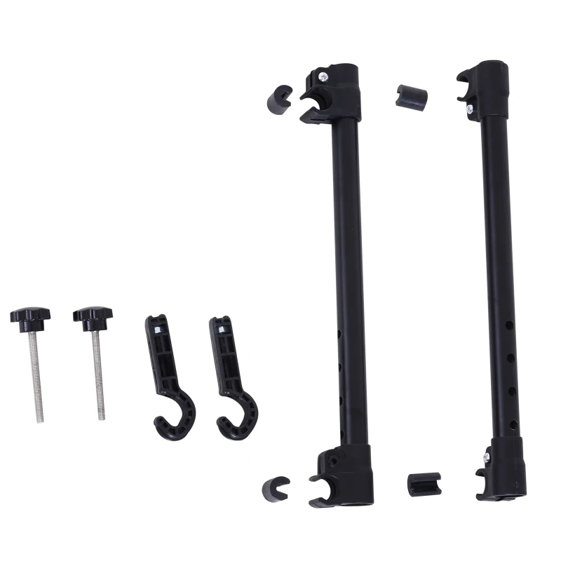 PawHut 36"-57" Adjustable Dog Car Barrier, Vehicle Pet Barrier Heavy Duty Dog Fence Car Safety Guard Gate for SUV Vans Trucks