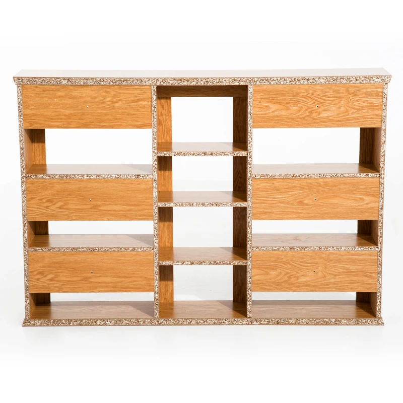 HOMCOM Triple Wall Mounted Media Storage Floating CD DVD Shelves Rack Hanging Organizer Unit